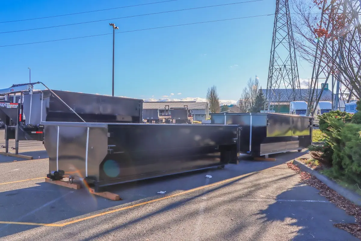 Roll-off dumpster ready for waste disposal at job site for 30 Yard Dumpster Rental in Los Gatos